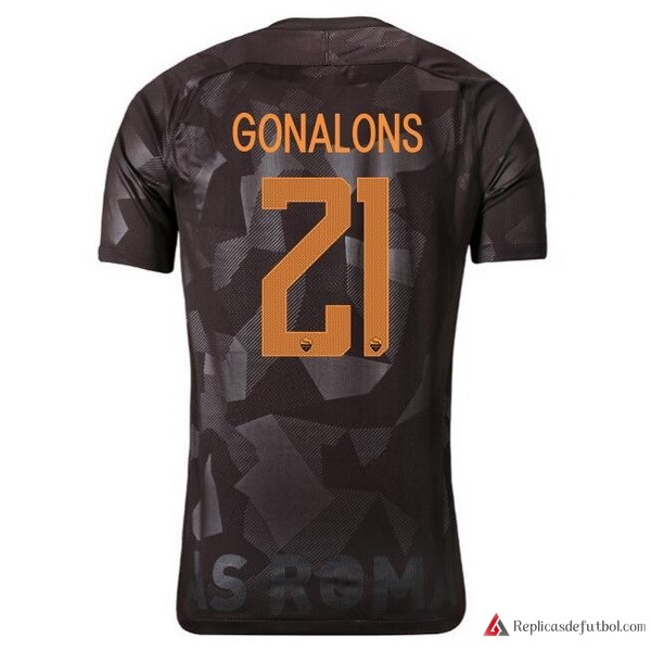 Camiseta AS Roma Tercera equipación Gonalons 2017-2018